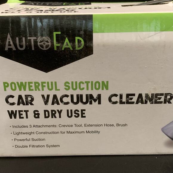 NEW Auto Fad Powerful Suction Car Vacuum Cleaner Wet & Dry Use AF-345 12v 2800PA - Picture 2 of 12